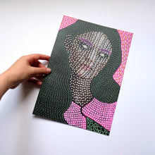 Carica l&#39;immagine nel visualizzatore di Gallery, Altered Fashion Portrait In Pink And Green

