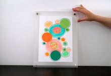 将图片加载到图库查看器，Neon Orange And Red Abstract Art Collage Composition - Naomi Vona Art
