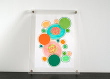 将图片加载到图库查看器，Neon Orange And Red Abstract Art Collage Composition - Naomi Vona Art
