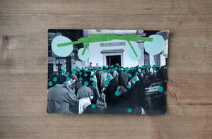 Green Contemporary Art Collage - Naomi Vona Art