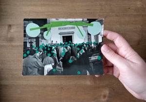 Green Contemporary Art Collage - Naomi Vona Art