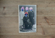 Cargar imagen en el visor de la galería, Mushroom Head Altered Vintage Family Portrait Photography - Naomi Vona Art
