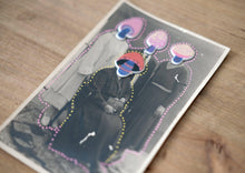 Load image into Gallery viewer, Mushroom Head Altered Vintage Family Portrait Photography - Naomi Vona Art
