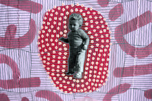 Charger l&#39;image dans la galerie, Vintage Baby Boy Mixed Media Art - Naomi Vona Art
