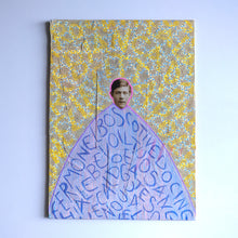 Carica l&#39;immagine nel visualizzatore di Gallery, Yellow Blue Mixed Media Art On Book Cover
