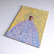 Cargar imagen en el visor de la galería, Yellow Blue Mixed Media Art On Book Cover
