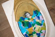 Load image into Gallery viewer, Vintage Baby Boy Portrait Altered By Hand - Naomi Vona Art
