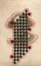 Load image into Gallery viewer, Beads Decoration Art Collage On Vintage Woman Photo - Naomi Vona Art

