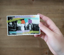 Carica l&#39;immagine nel visualizzatore di Gallery, Retro Group Photo Altered With Tape And Stickers - Naomi Vona Art
