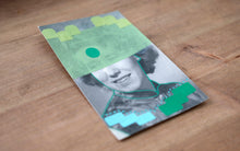 Charger l&#39;image dans la galerie, Green Collage On Vintage Woman Portrait - Naomi Vona Art
