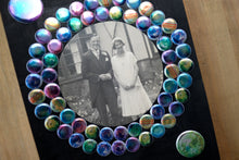 将图片加载到图库查看器，Wedding Photo Art Gift, Contemporary Collage On Vintage Couple - Naomi Vona Art
