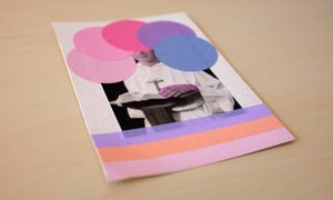 Pink And Purple Shades Art Collage - Naomi Vona Art
