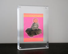 Load image into Gallery viewer, Neon Art On Vintage Baby Portrait Photo - Naomi Vona Art
