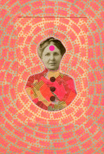 Load image into Gallery viewer, Vintage elegant Lady Photo Altered with Neon Colors - Naomi Vona Art
