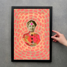 Load image into Gallery viewer, Victorian Style Fine Art Print Altered With Neon Colours - Naomi Vona Art
