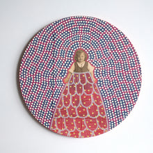 Carica l&#39;immagine nel visualizzatore di Gallery, Red Grey Wood Panel Art Collage
