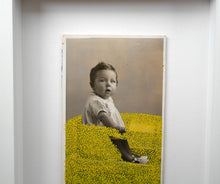 将图片加载到图库查看器，Vintage Baby Framed Collage Artwork - Naomi Vona Art
