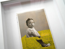 将图片加载到图库查看器，Vintage Baby Framed Collage Artwork - Naomi Vona Art
