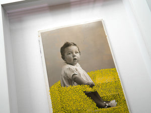 Vintage Baby Framed Collage Artwork - Naomi Vona Art