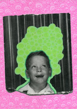 Load image into Gallery viewer, Smiling Boy Vintage Photo Booth Photo Altered By Hand - Naomi Vona Art
