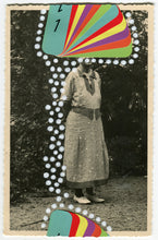 Charger l&#39;image dans la galerie, Altered Vintage Woman Portrait Photo Art - Naomi Vona Art
