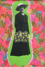 Carica l&#39;immagine nel visualizzatore di Gallery, Vintage Woman Photo Transfer On Canvas - Naomi Vona Art
