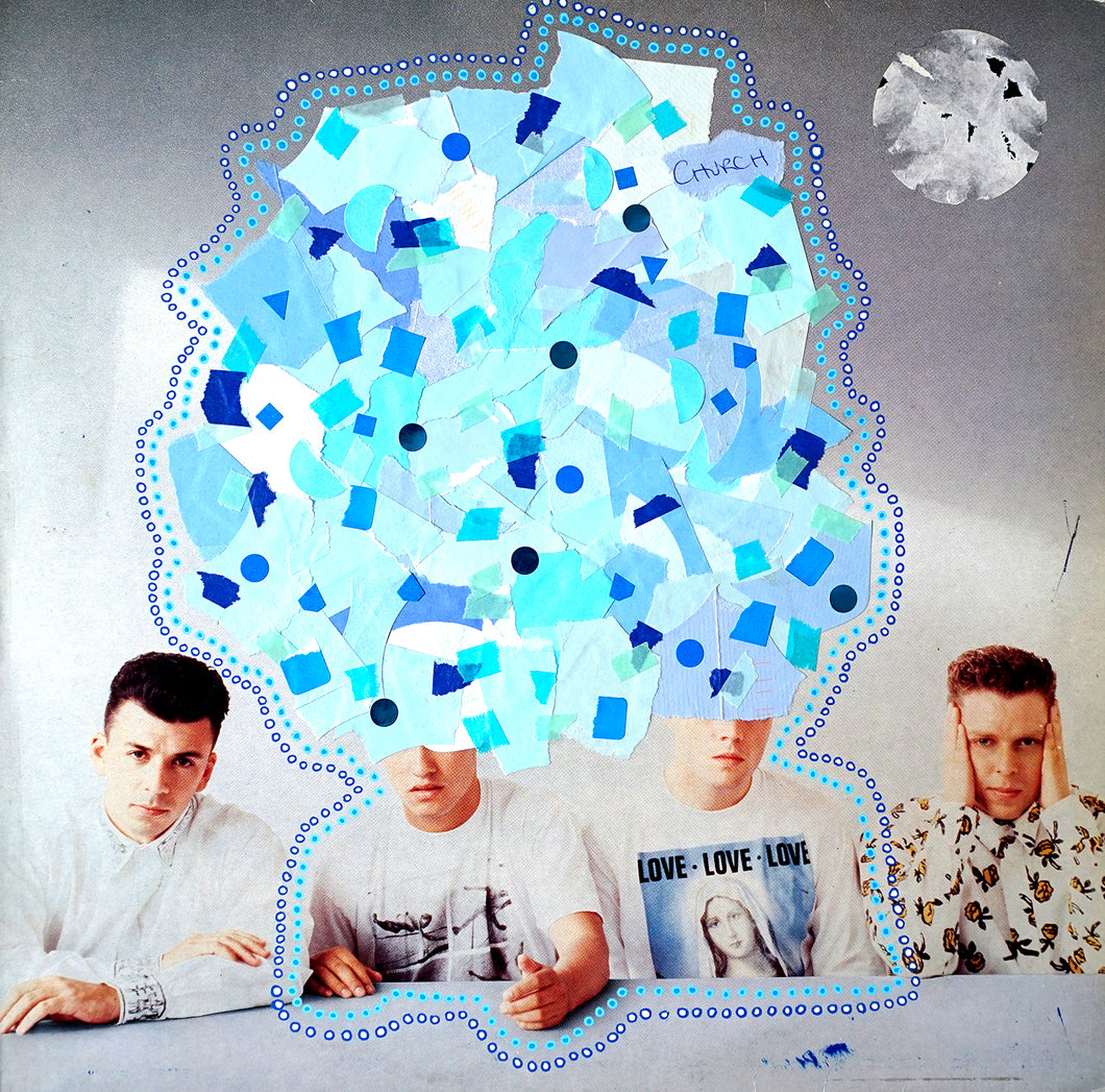 Blue Original LP Cover Art Collage - Naomi Vona Art