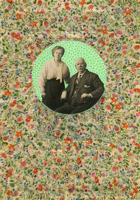 Vintage Photography Old Couple Collage Art - Naomi Vona Art