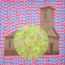 Cargar imagen en el visor de la galería, Vintage House Photo Collage Altered With Neon Colours - Naomi Vona Art
