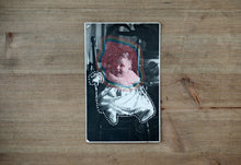 将图片加载到图库查看器，Dotty Art Collage On Vintage Baby Portrait - Naomi Vona Art
