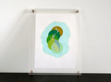 将图片加载到图库查看器，Mint Green Abstract Art Collage Composition - Naomi Vona Art
