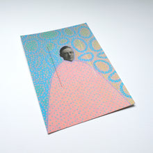 Load image into Gallery viewer, Blue, Yellow And Salmon Pink Postcard
