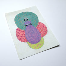 Carica l&#39;immagine nel visualizzatore di Gallery, Green Pink Postcard
