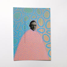 Carica l&#39;immagine nel visualizzatore di Gallery, Blue, Yellow And Salmon Pink Postcard
