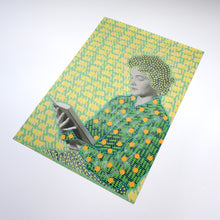 Load image into Gallery viewer, Neon Green And Pastel Yellow Vintage Poster Art
