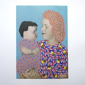 Vintage Mother And Son Poster Art