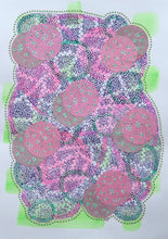 将图片加载到图库查看器，Neon Pink, Green And White Abstract Collage Art - Naomi Vona Art

