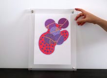 Cargar imagen en el visor de la galería, Purple Red Art Collage Composition - Naomi Vona Art
