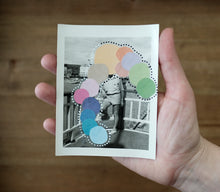 画像をギャラリービューアに読み込む, Paper Rainbow Decoration On Vintage Man Portrait - Naomi Vona Art
