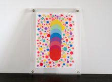 将图片加载到图库查看器，Dotted Rainbow Abstract Art Collage Composition - Naomi Vona Art
