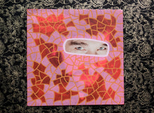 将图片加载到图库查看器，Fluorescent Red And Pink Mixed Media LP Cover Artwork - Naomi Vona Art
