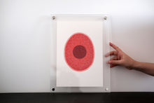 将图片加载到图库查看器，Red Organic Paper Art Collage - Naomi Vona Art
