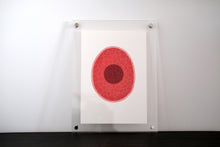 Load image into Gallery viewer, Red Organic Paper Art Collage - Naomi Vona Art
