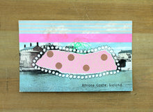 Load image into Gallery viewer, Ireland Athlone Castle Vintage Postcard Collage Art - Naomi Vona Art
