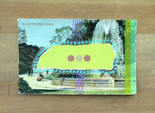 Load image into Gallery viewer, Retro Blackburn Park Collage Altered With Paper - Naomi Vona Art
