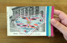 Carica l&#39;immagine nel visualizzatore di Gallery, Vintage Verona Bevilacqua Palace Postcard Collage Art - Naomi Vona Art
