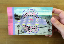 Charger l&#39;image dans la galerie, Vintage Postcard Of Blackpool Victoria Pier Altered By Hand - Naomi Vona Art
