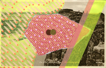 Charger l&#39;image dans la galerie, Vintage Bucolic View Postcard Altered With Neon Colours - Naomi Vona Art
