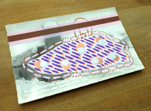 Carica l&#39;immagine nel visualizzatore di Gallery, Brown, Pink And Purple Vintage Altered Postcard - Naomi Vona Art
