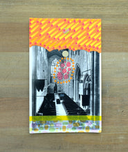 Load image into Gallery viewer, Church Interiors Vintage Postcard Art Collage - Naomi Vona Art
